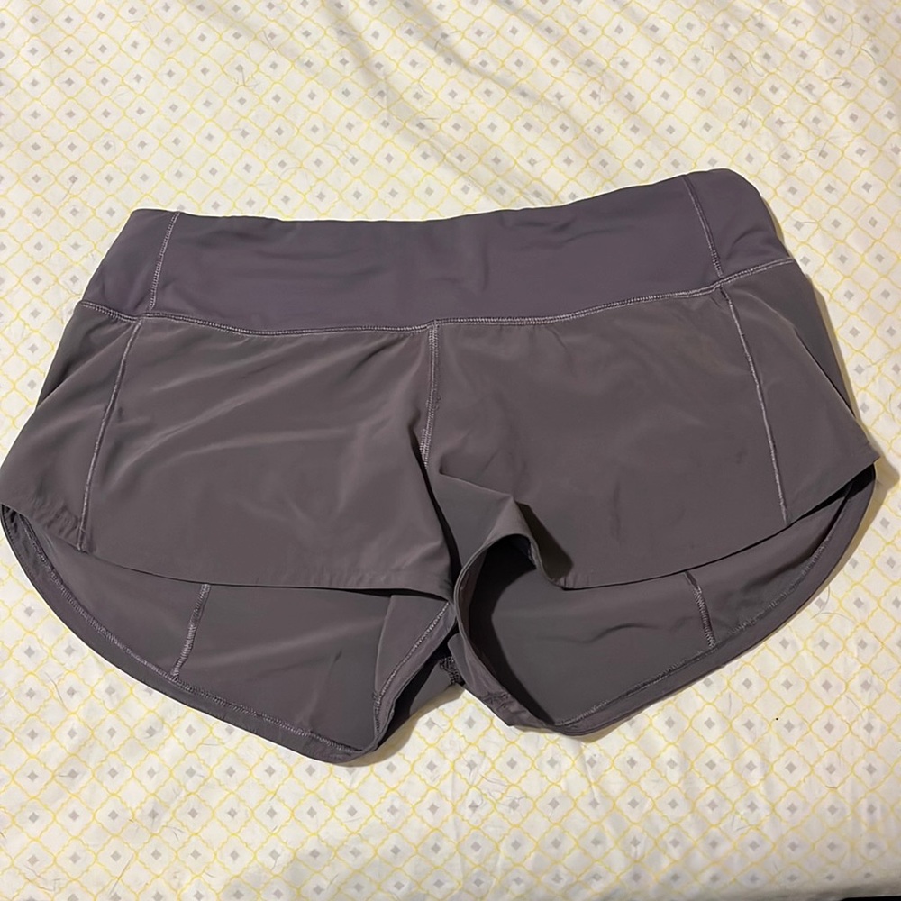 Dusty Muave Speed up Lululemon shorts 2.5"